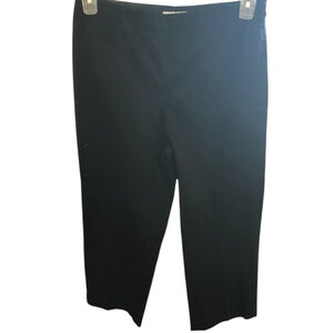 Liz Claiborne Black Cropped Pants Capri Size 6